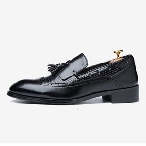 Men’s Classic Black Leather Loafers