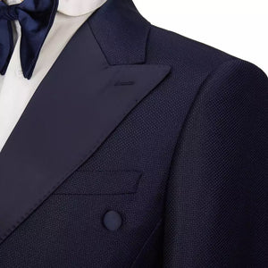 Men’s Navy Blue Double Breasted Tuxedo