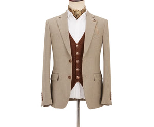 Men’s Tailor-Made 2 pc Brown Tuxedo