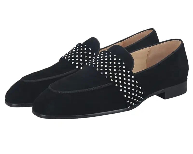 Men’s Black Suede Loafers