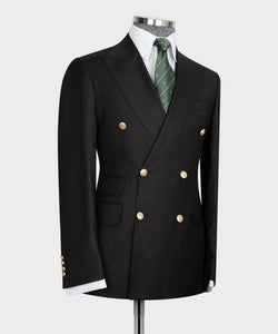 Men’s Black Double breasted Suit