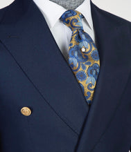 Men’s Double Breasted Navy Blue Suit