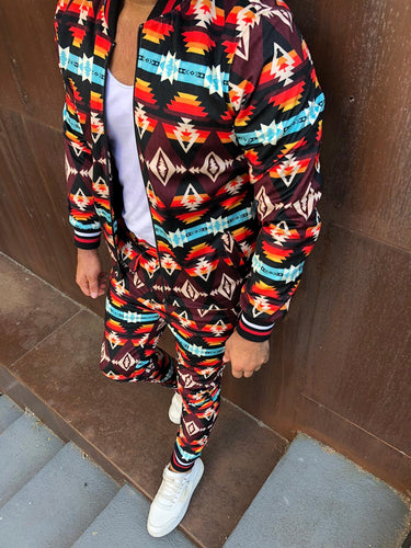 Men’s Print Jacket and Pants Set