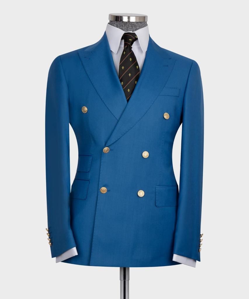 Men’s Blue Double breasted Suit