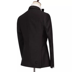 Men’s Black Tailor-Made 2Pc Tuxedo