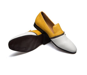 Men Leather Buckle Loafers