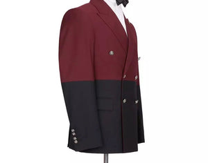 Men’s 2 Piece Slim Fit Red double breasted Suit
