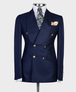 Men's Navy Blue double breasted suit