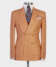 Men's Orange double breasted suit