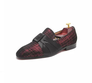 Men’s Leather Red Loafers