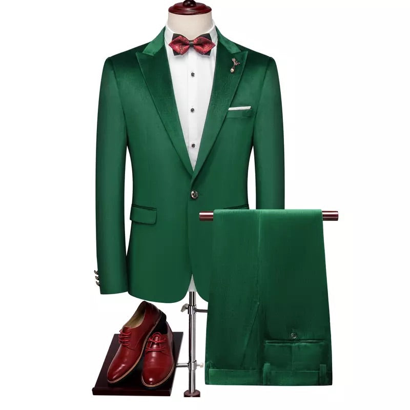 ASOS DESIGN skinny tuxedo suit pant in forest green  ASOS