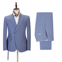 Men’s Sky Blue Business Suit