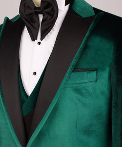 Men's Velvet Green 3Pc TUXEDO