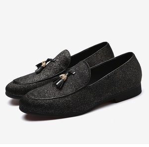 Men’s Black Tassel Loafers