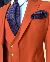 Men’s Orange Suit + Vest + Pants