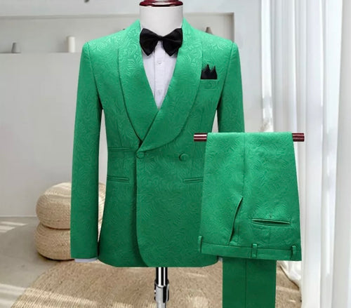 Men’s Green Tuxedos Suit + Pants