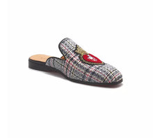 Men’s Embroidered Gray Loafers