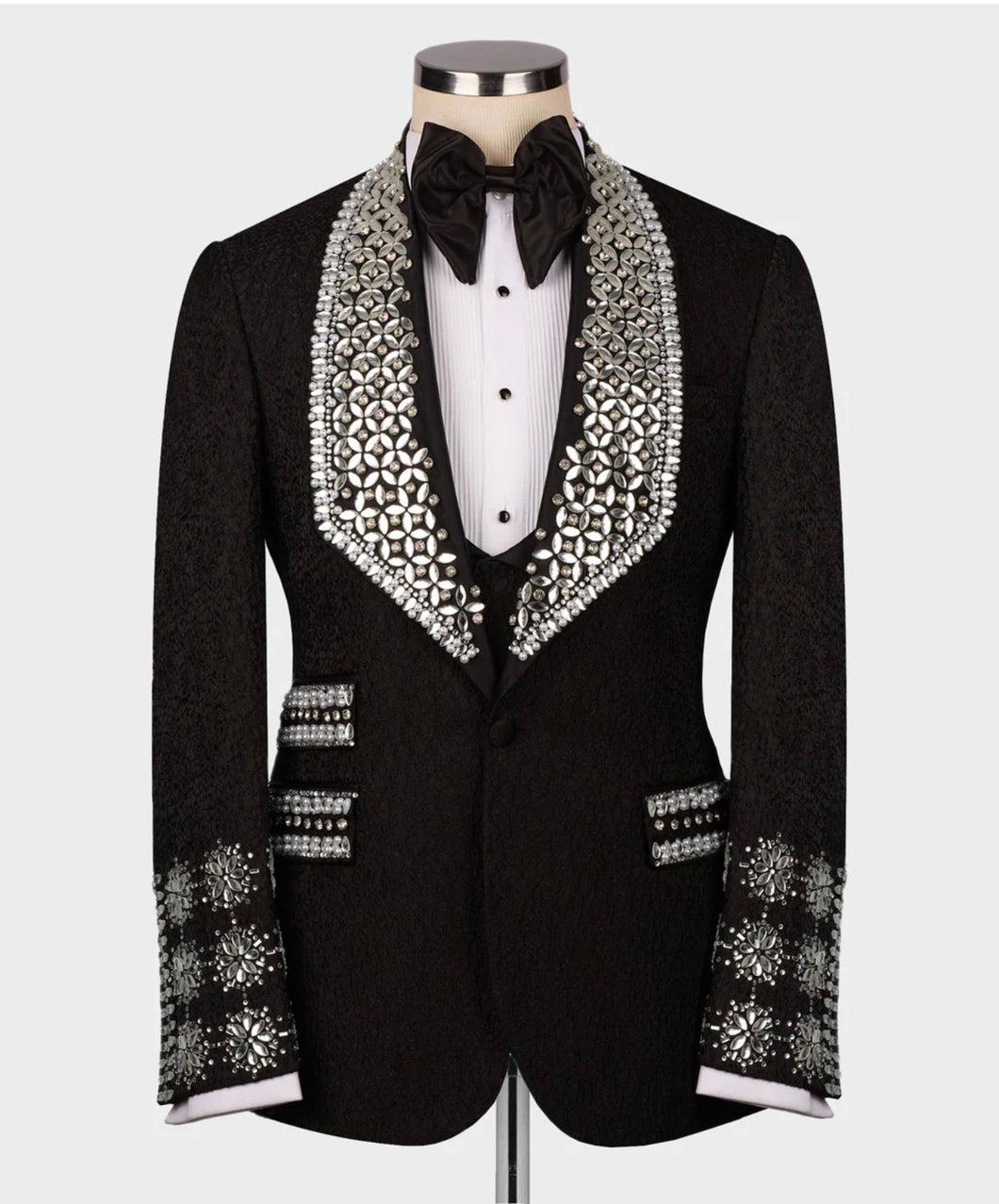 Men’s Black Sliver Tuxedo