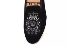 Men’s hand-stitch crown bee embroidery Loafers