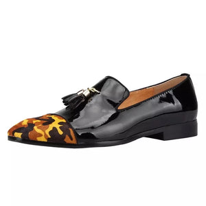 Men’s leather Camouflage Loafers