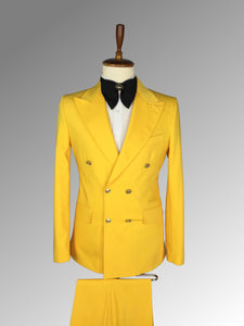 Men’s Yellow double breasted suit