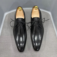Mens Black Leather Oxford Shoes