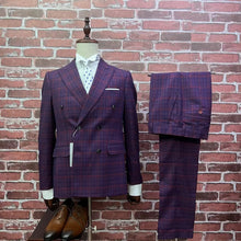 Men’s Purple Double Breasted Suit