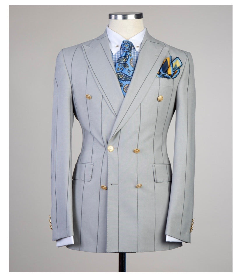 Men’s Gray DOUBLE BREASTED SUIT