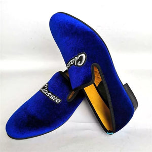 Men’s Classics Blue Velvet Loafers