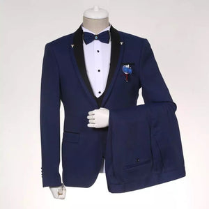 Men’s Navy Blue 3 Piece Tuxedo