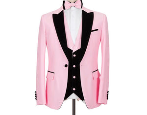 Men’s 3Pc Pink Tuxedo