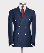 Men’s Navy blue Double breasted Suit