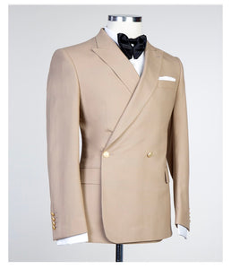 Men’s Tan DOUBLE BREASTED SUIT