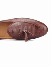 Men’s Brown Crocodile Loafers