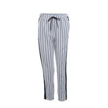 Men Cream England Style Striped Pants