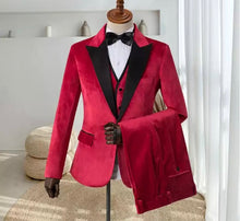 Men’s Red Tuxedos Suit + Pants