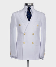 Men’s White Double breasted Suit