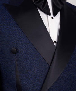 Men’s Two Navy Blue Button 2Pc Tuxedo