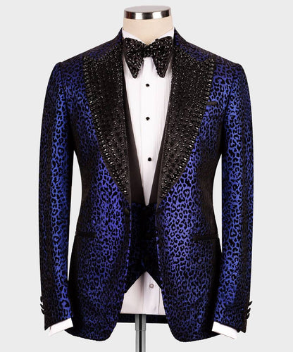 Men's Purple Gold TUXEDO