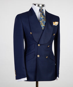Men's Navy Blue double breasted suit