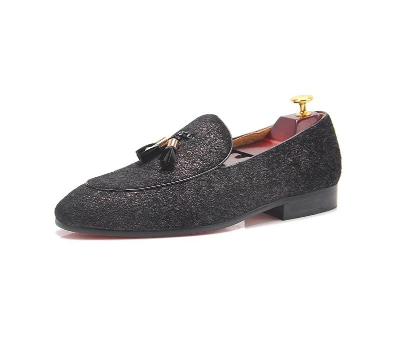 Men’s Black Tassel Handmade loafers