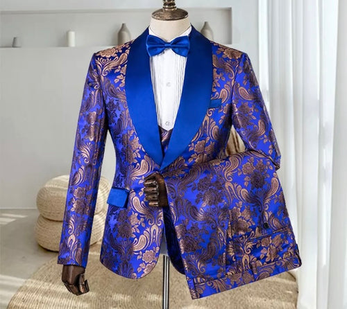 Men’s Blue Tuxedos Suit + Pants