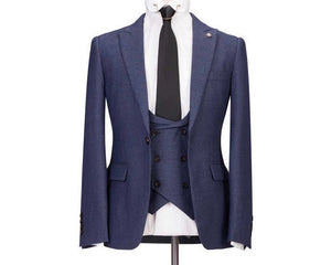 Men’s 3 Piece Slim Fit blue Suit