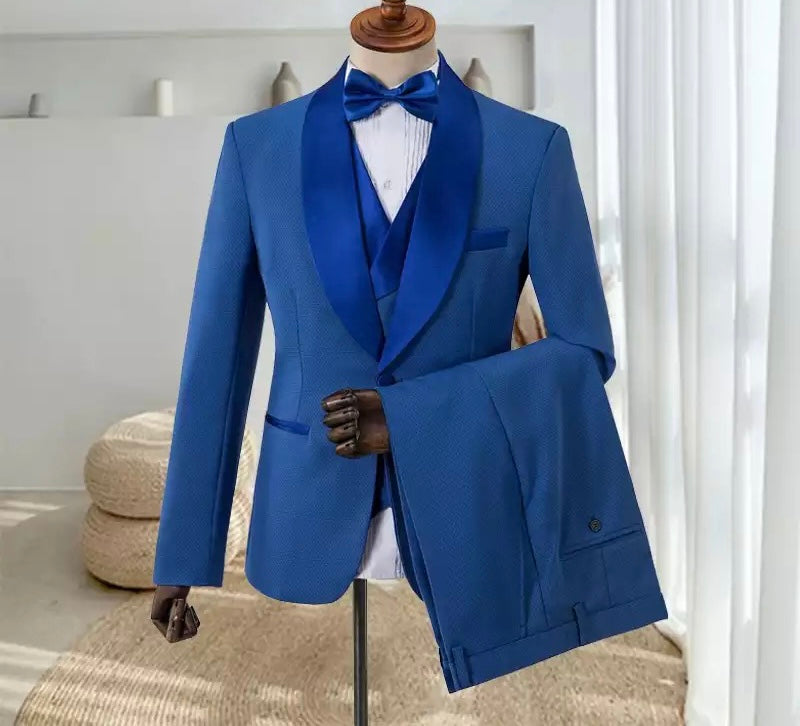 Men’s Blue Tuxedos Suit + Pants
