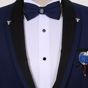 Men’s Navy Blue 3 Piece Tuxedo
