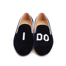 Men Initial Embroidery Loafers