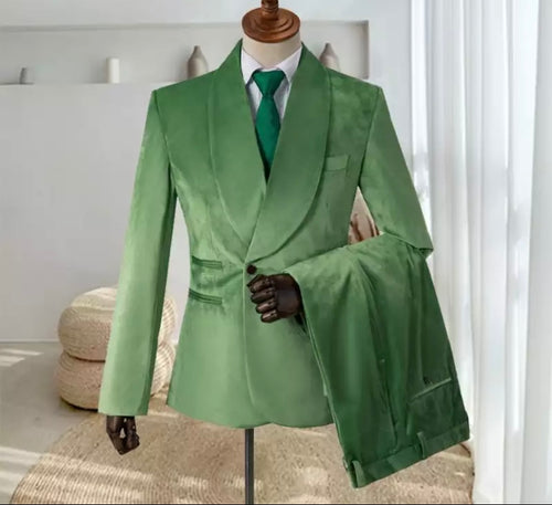 Men’s Lime Green Tuxedos Suit + Pants