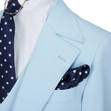 Men’s 3 Piece Slim Fit Sky Blue Suit