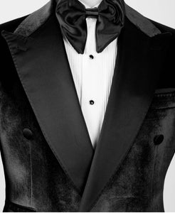 Men’s One Button Black 2Pc Tuxedo