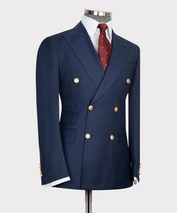 Men’s Navy blue Double breasted Suit